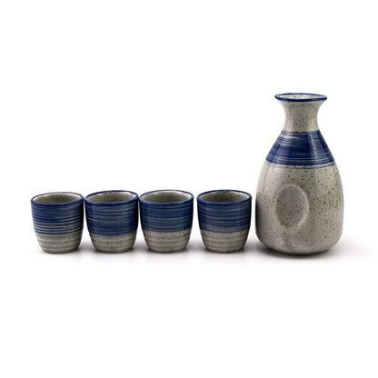 5 -stcs/set keramiek sake cup kruik Japan een pot met vier kopjes wijnglas set wijnblow kleine keramische wijnglas