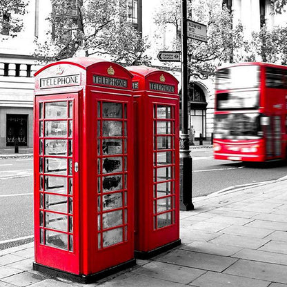 Métal rouge britannique anglais londres cabine téléphonique banque banque de pièces Pot d'épargne tirelire boîte de cabine téléphonique rouge 140X60X60Mm 