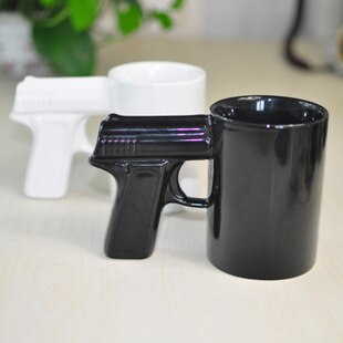 1Pcs Pistol Grip Ceramics Coffee Cups And Mugs Funny Gun Mug Milk Tea Cup Creative Style Ceramic Coffee Mug Drinkware ZL291