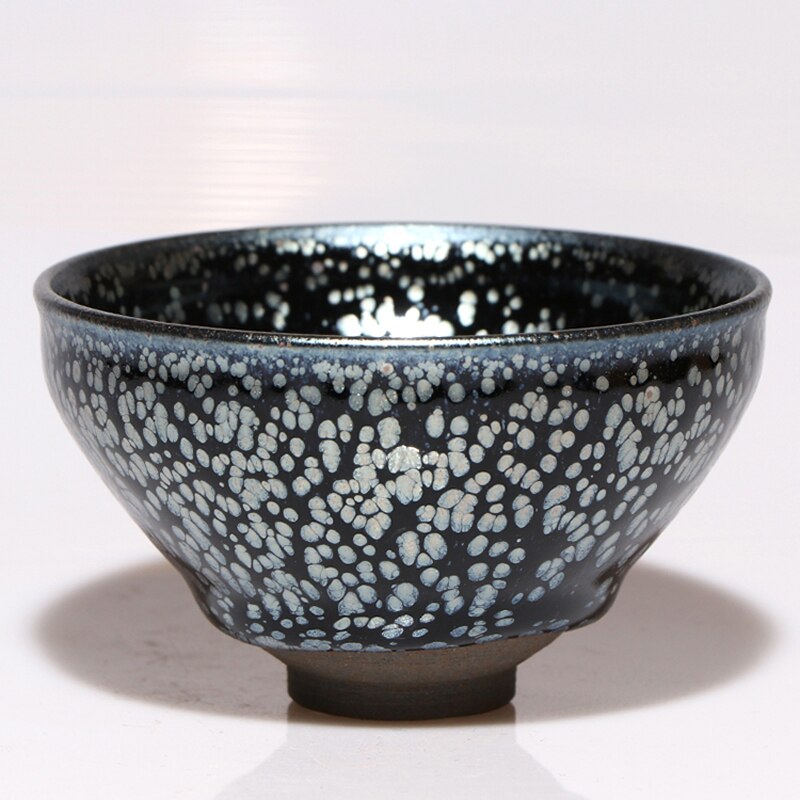 Chinese Ancient Style Tenmoku Tea Cup Porcelain Japanese Matcha Tea Bowl Ceramic Cups Container Teaware Drinkware/JIANZHAN