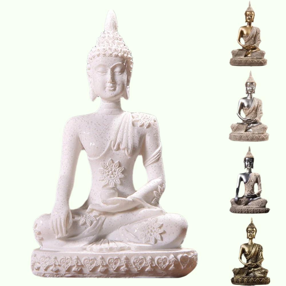 28 Stil Minyatür Buda Heykeli Doğa Kumtaşı Fengshui Tayland Buda Heykel Hindu Heykelcik Ev Dekoratif Süsleme 15
