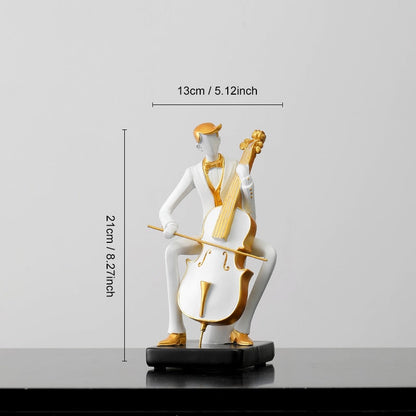 Гольф человеческая статуя смола искусство творческая скульптура офис декор аксессуары