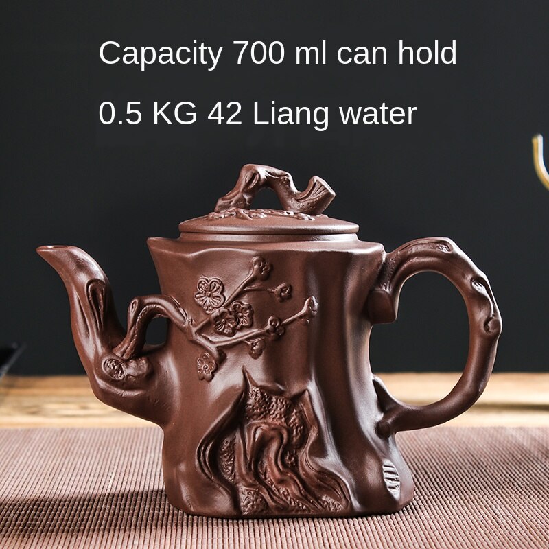 Velká kapacita domácnost ručně vyráběná fialový písek Teapot Čínský čajový nádobí Yixing Zisha Zhu Clay Ball Filter Bubble Teapot Moon Pot