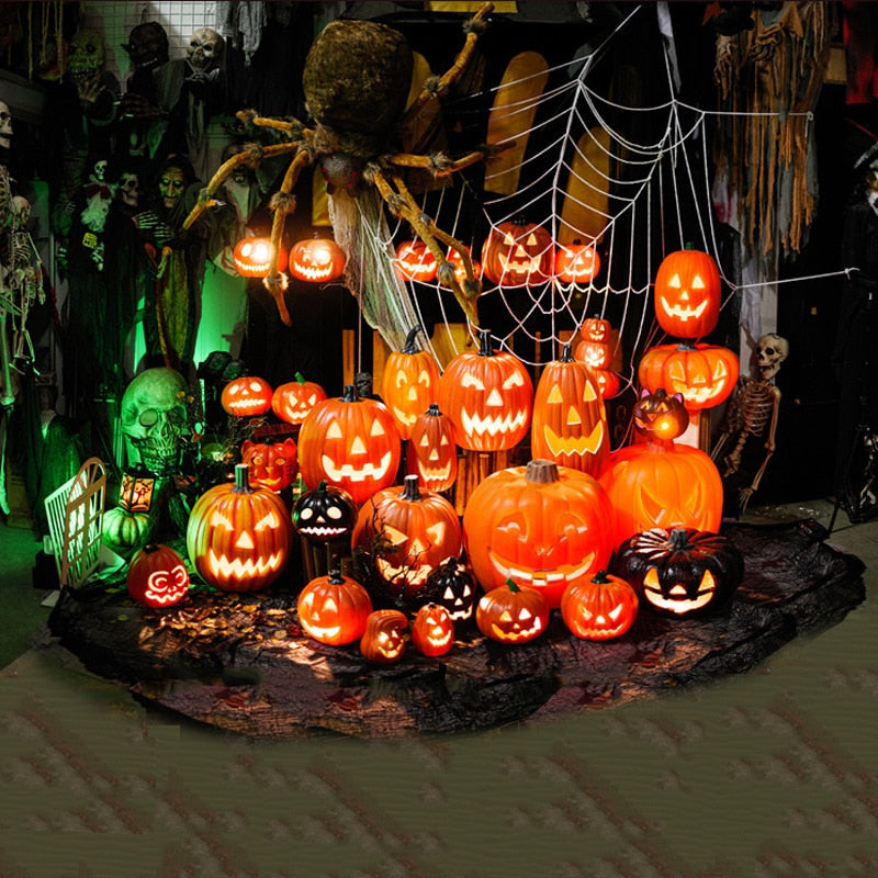 Halloween Pumpkin LED Light Lamp Creative Lantern Decoration blinkande Light Gypsophila Ghost Festival Dress Up Glowing