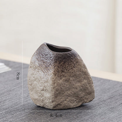 China Pottery Vase kecil Retro bunga bunga seramik hiasan hiasan hiasan rumah moden