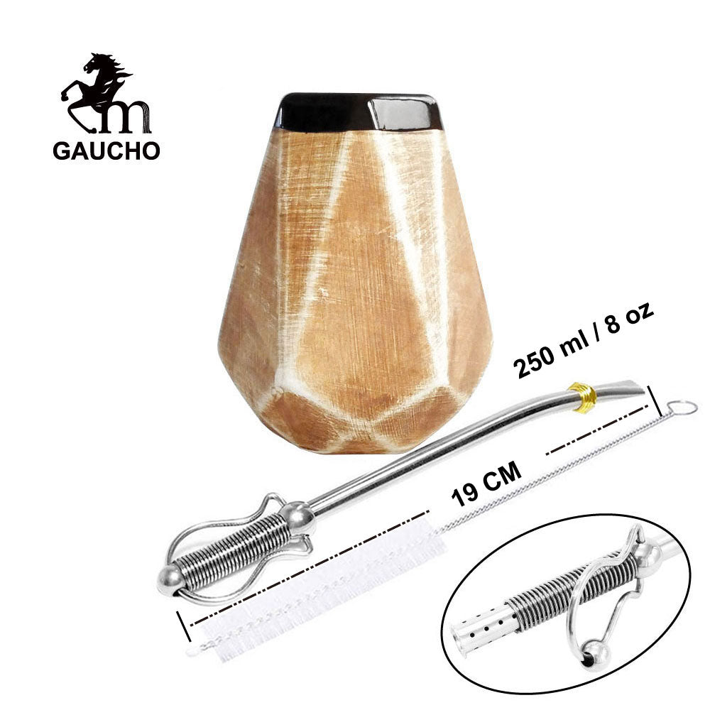 1 Set/Lot Gaucho Yerba Mate Travel Kits Is Convenient For Loading Stainless  Thermos & Gourds & Bombilla Straw & Tea Can Hot Sale