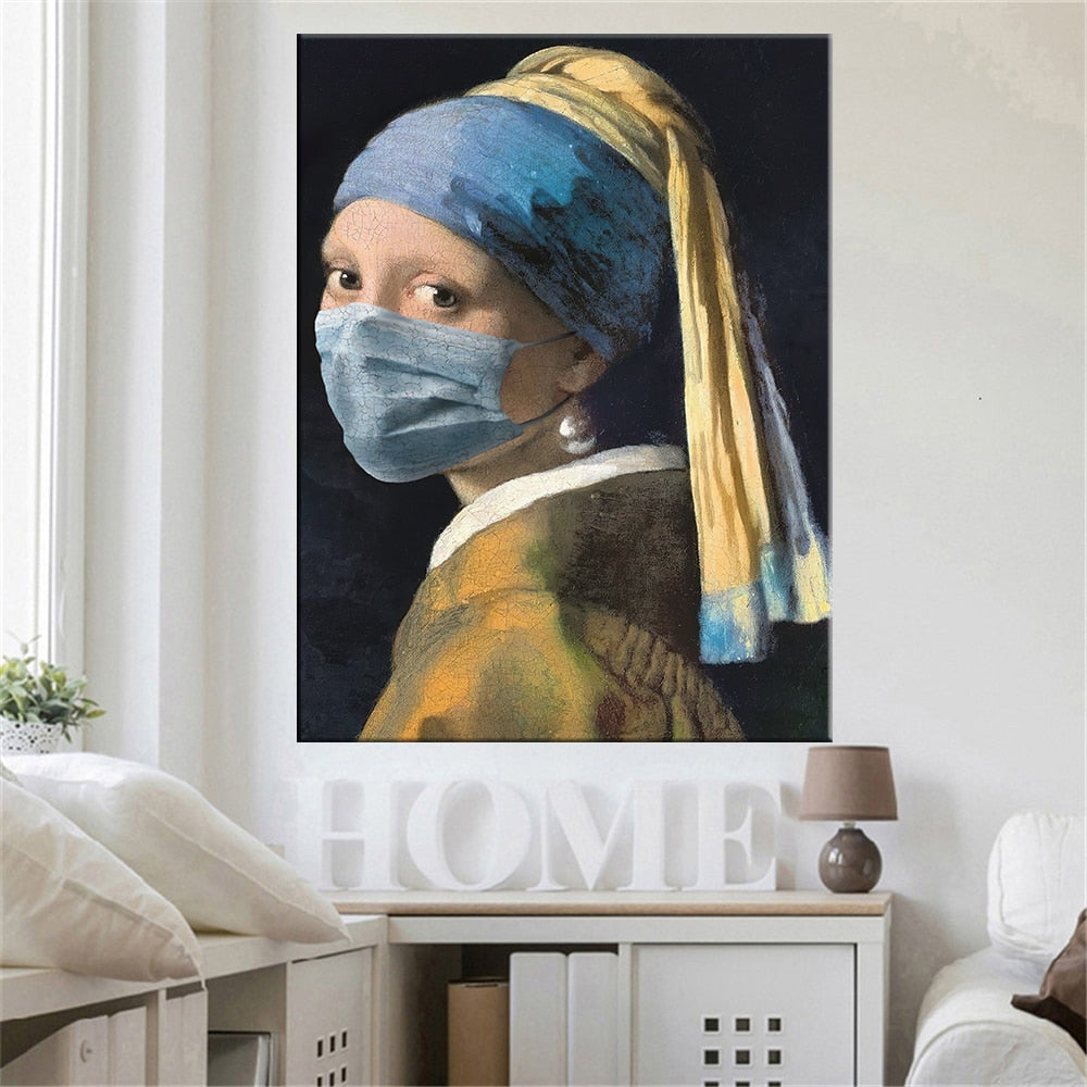 Classical European Oil Woman Canvas Fun Lips Pen Paintings Wall Abstract Landscape Wall Art Prints Posters Pictures Home Decor