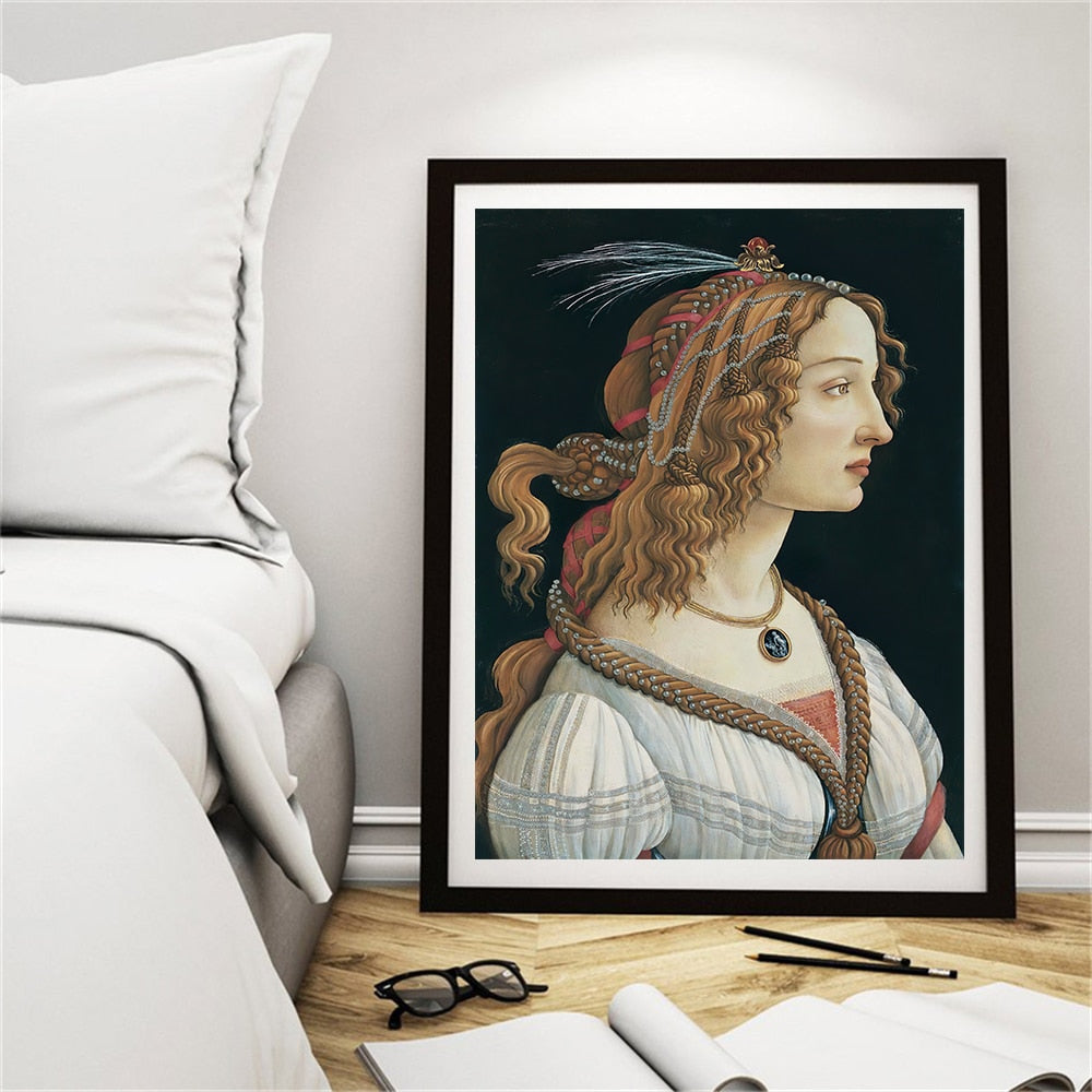 Classical European Oil Woman tela Frulla labbra dipinti a penna muro astratto paesaggio stampe artistiche da parete poster immagini decorazioni per la casa