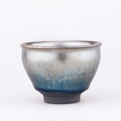 Chinese Ancient style Vintage Ceramic Coffee Mug Tumbler Natural Tenmoku Glaze Tea Milk Beer Mug Water Cup/Jianzhan