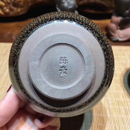 Jianzhan Flower Tea Cup China Ceramic Teacups Tenmoku Glaze Kungfu Tea Master Cup