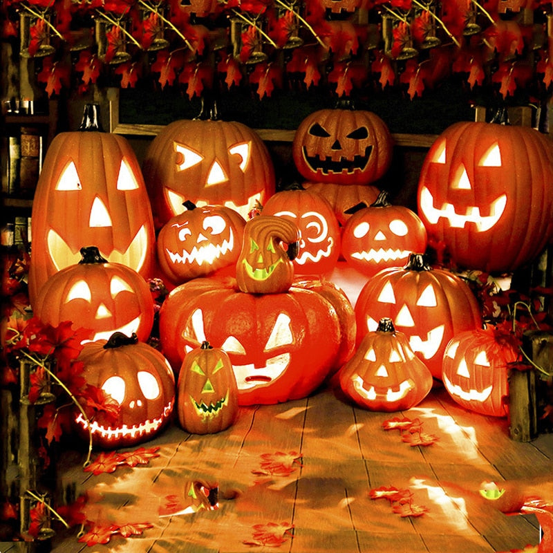 Halloween Pumpkin LED Light Lamp Creative Lantern Discoration vilkkuva kevyt Gypsophila Ghost Festival pukeutuu hehkuva
