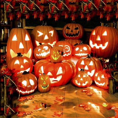 Halloween Pumpkin LED Light Lamp Creative Lantern Decoration blinkande Light Gypsophila Ghost Festival Dress Up Glowing