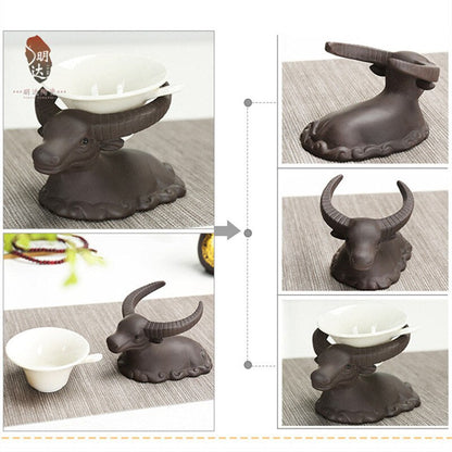 1 Purple Purple Clay Mascot Tea Pet Accessories Handicraft Bydła Dekoracja Dekoracja Dekora