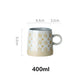 Vintage Japanese Pottery Mugs Underglaze Ceramic Breakfast Coffee Milk Tea Cereal Cup Bowl Kitchen Home Decor Handmade Tableware