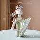 Statue de cerf porte-bonheur en résine, décoration de salon, Sculpture artisanale, cadeaux créatifs, ornement de bureau moderne 