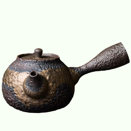 Keramik-Kyusu-Teekanne, chinesische Keramik-Teekanne, 220 ml