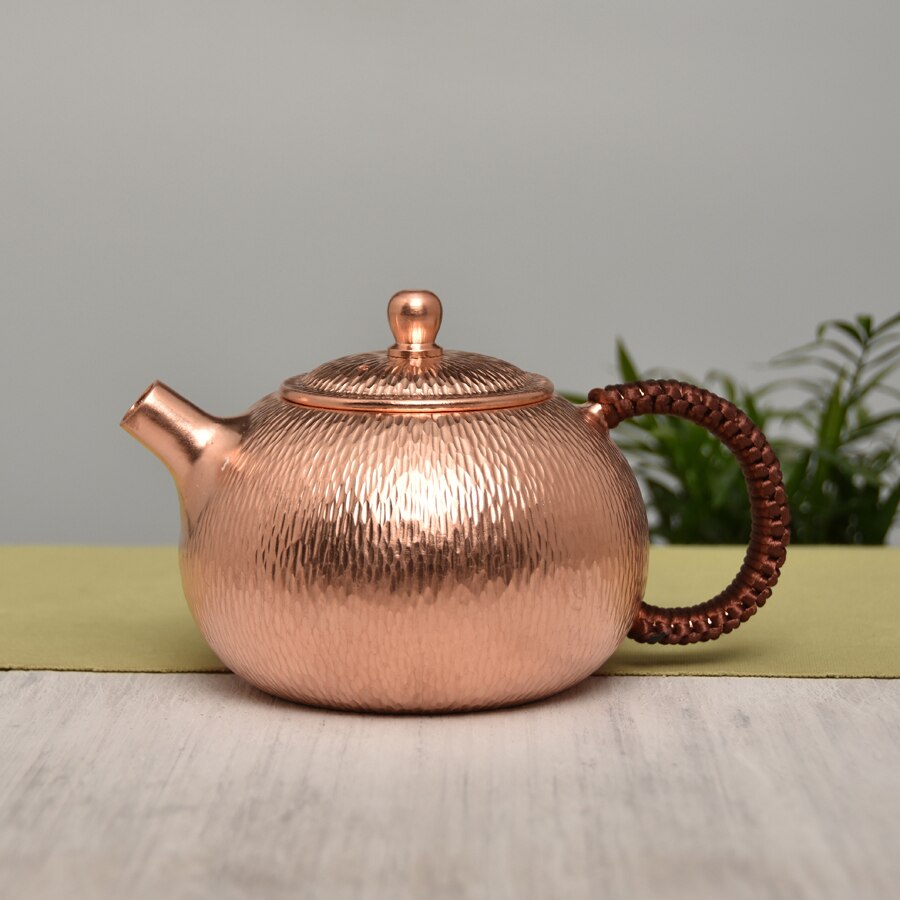 500 ml Te Pot Pure Copper Handmade kinesisk stil Kettle Kung Fu Tea Drinkware Table Seary