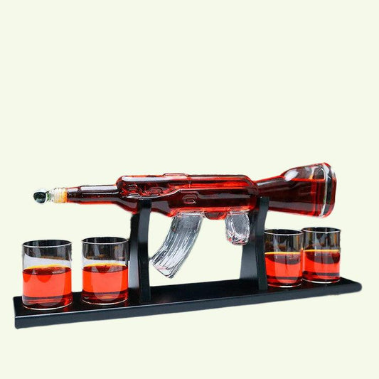 AK-47 Whiskey Scotch Decanter Set Terbaik Untuk Hadiah Wiski