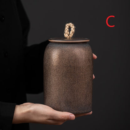 Ceramic airtight coffee canister
