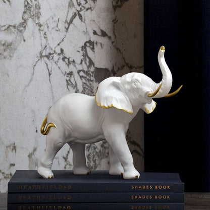 Hars olifant -beeldjes voor interieur fortune geluks ornament home collectie decoratief accessoire woonkamer object