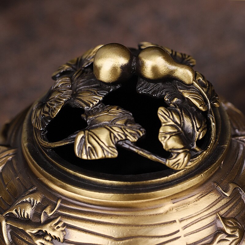 ひょうたんラタンストーブ銅香容器バーナー銅メタルクラフト香容器クリエイティブハンディクラフト装飾