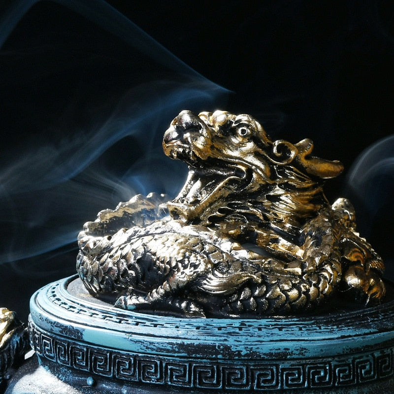 Suitsukkeiden poltin antiikkiset suitsukkeet Käämiehen suitsukkeiden polttimet Buddhan palvonta santelipuukoristeinen liesi kodin sisustus Elegant