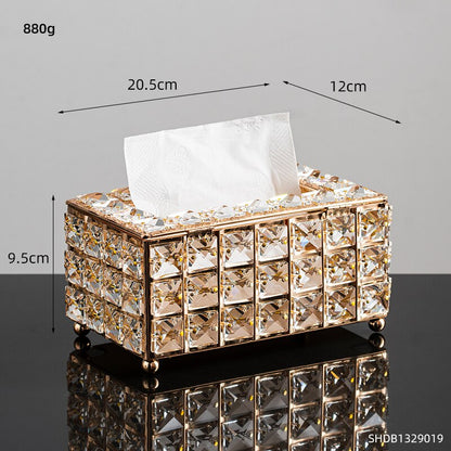 북유럽 다이아몬드 연필 화병 조직 상자 홈 저장 금속 냅킨 홀더 고급 침실 부엌 생활 장식 가정 장식