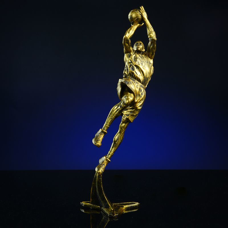 ホームデコレーションバスケットボール彫刻アクションフィギュア彫像装飾的な置物デスクトップアクセサリーポップアートオーナメントルーム装飾