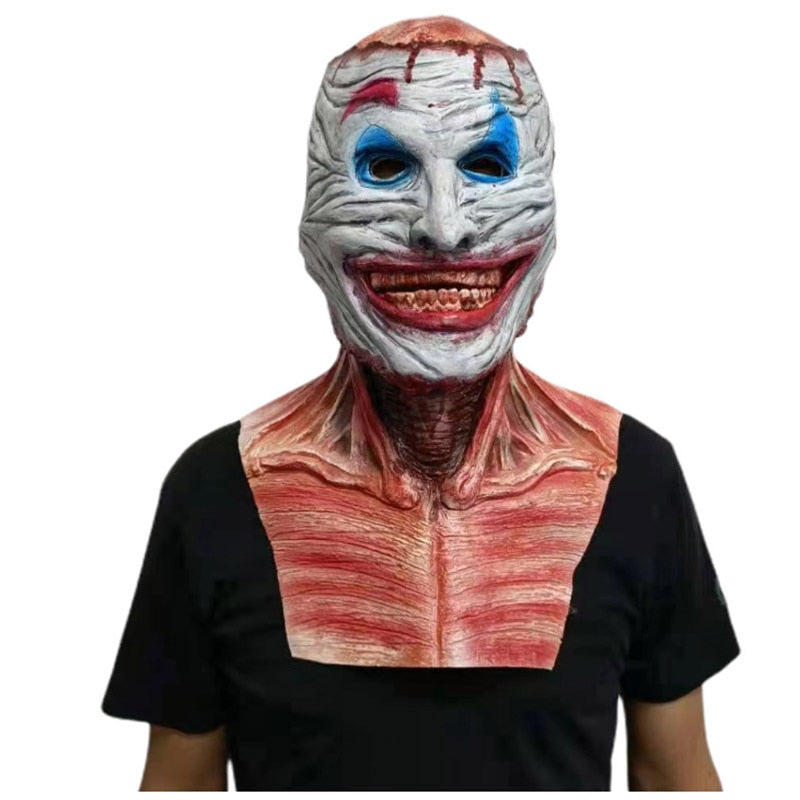 2023 Skeleton terbaru Bio-Mask Halloween Horror Mask Cosplay Party 3D Latex Movable Helmet Helmet Hiasan Props