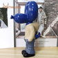 NORTHUEINS 7 pouces résine ballon chien Statue Jeff Junior STREET ART Figurines créatives animaux poupées maison bureau décor accessoires 