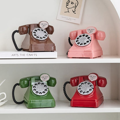 Декоративные фигурки Винтажные телефонные деньги сэкономить коробки классические офисные аксессуары