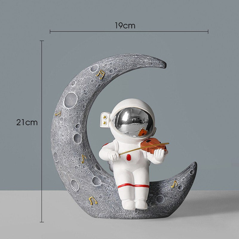 Творческая смола скульптурное украшение астронавта домашняя гостиная книжный шкаф орнамент