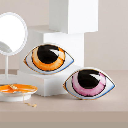 2023 New Ceramic Devil 's Eye Home 장식 눈 장식품 조각상 연구실 추상 장식 선물 제공