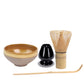 Traditional matcha sets natural bamboo matcha whisk ceremic matcha bowl whisk holder japanese tea sets