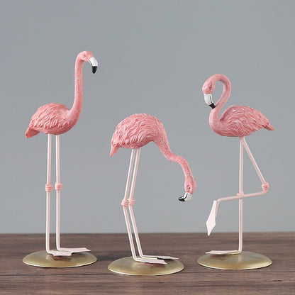 Hartsin flamingon sisustus luova veistoskoriste olohuoneen toimistopöydän lahja ystävien kodinsisustus