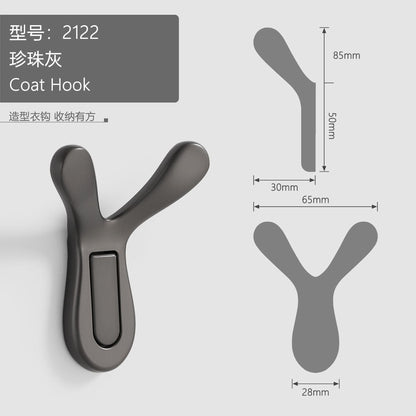 Yutoko Antler Hook Key Hanger Hanger Hiasan Berkeluar Dinding Pelbagai Fuk