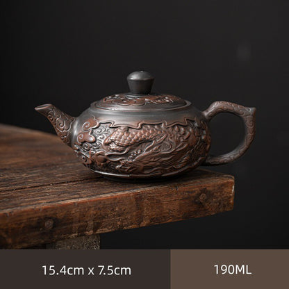 Retro high-end paars aardewerk teepot keramiek huishouden paarse klei enkele pot kung fu thee thee jump mes pure handgemaakte theepot