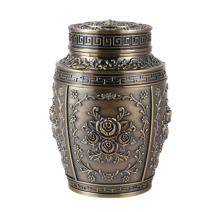 灰のための容器coffin box urns for human ashes pet memorial ceepsake urns metal cremation urns小動物urn葬儀