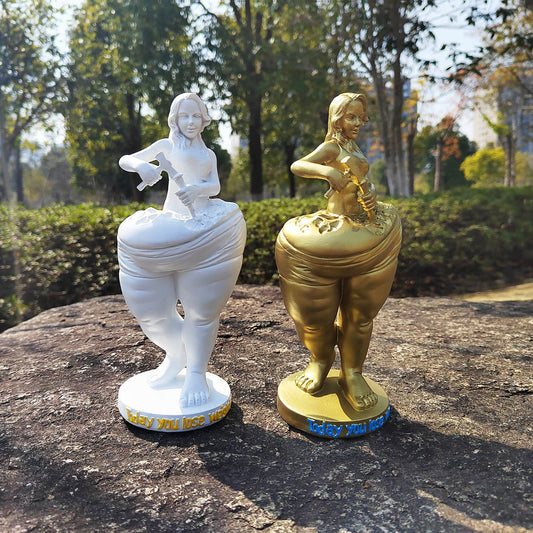 Slimming Girl Statue Creative Home Decor Resin Figurines Living Room Yoga Room Decoration Modern Home Decoration Accessories