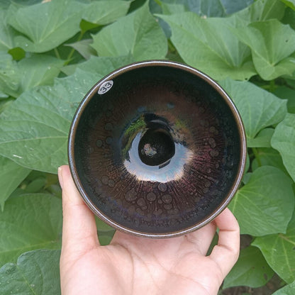 Jian Zhan Kiln Zmień tenmoku kubek herbaciany Chwalebny kolor TEA Bowl