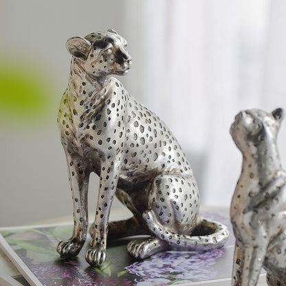 Современный минималистский легкий роскошный стиль стиль животных леопардовая смола гостиная крыльца