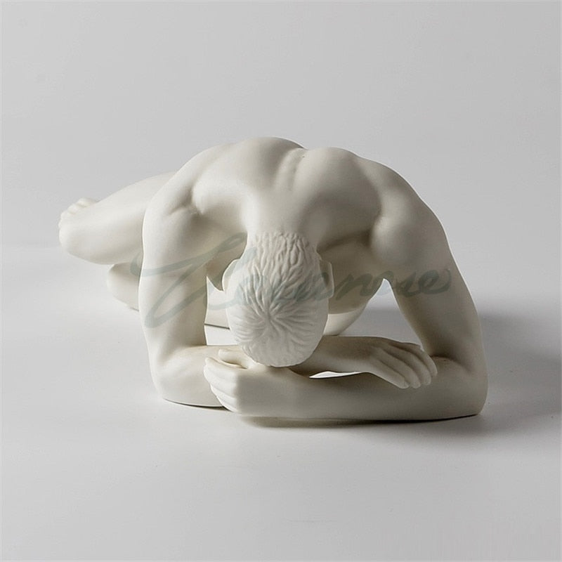 אמנות מודרנית קרמיקה פסל תקציר גוף עירום אמנות פסל עיצוב הבית