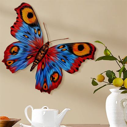 대형 3D 나비 방 장식 거대한 나비 벽 스티커 홈 웨딩 파티 장식 야외 정원 장식품