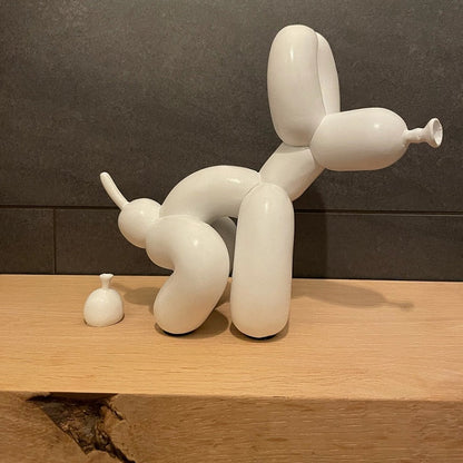Balon pies rzeźbia balon sztuka statua mini kolekcjonerska figurka dekoracja żywicy figurki akcesoria dekoracje pokoju