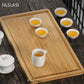 Plateau à thé en bambou naturel chinois, stockage de l'eau de Drainage, double usage, accessoires de table à thé pour salon, planche à thé domestique Chahai 