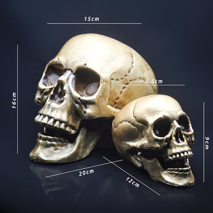 두개골 장식 소품 골격 헤드 플라스틱 1 : 1 모델 할로윈 스타일 유령의 집 파티 홈 장식 게임 용품 고품질