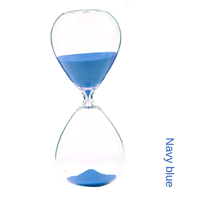 5/15/30/60 minutter Ny nordisk glassdråpe Tid Hourglass Timer Creative Home Decoration Crafts Decoration Valentinsdag Gave