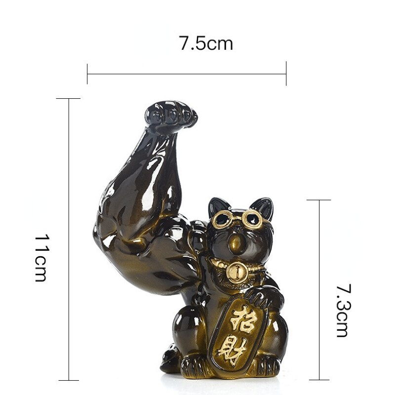 Giant Arm Lucky Cat Color Changing Tea Pet Creative Resin Tea Cup Home Decor Lucky Cat Ornament Changes Color When Hot Water