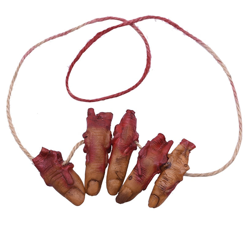 Horror Halloween Ornament Hängender Anhänger Gruselige Blutige Maus Fledermaus Finger Hängende Requisiten Spukhaus Halloween Dekorationen 