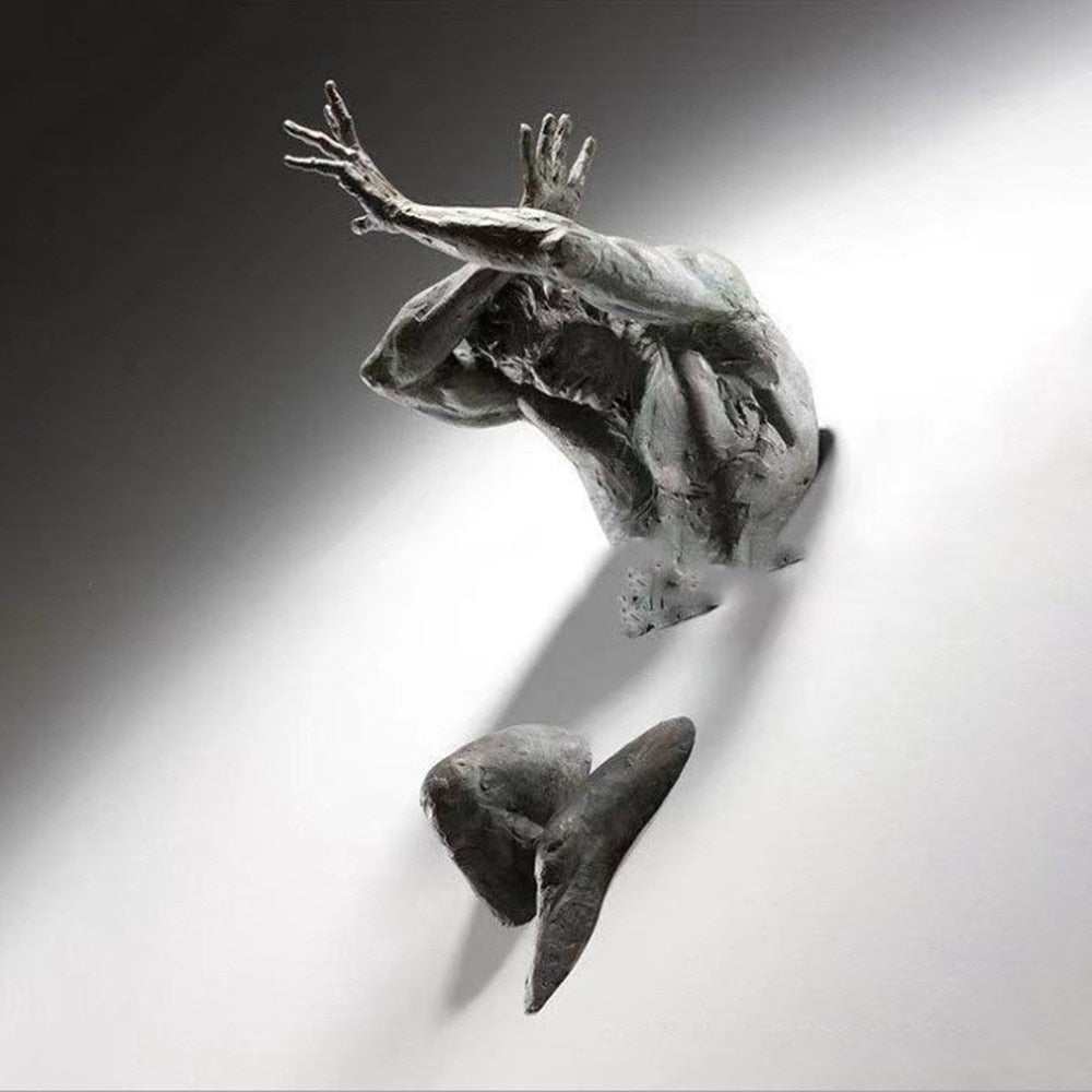 3D -стена фигура скульптура смола полная имитация